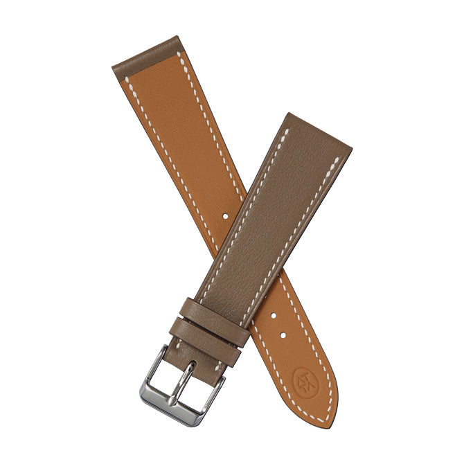 SWIFT Calfskin Watch Strap-Classic Étoupe