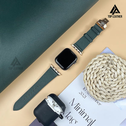 Watch Strap Epsom Leather Watch Bands & Mechanical Watch - Moss Green EP2212