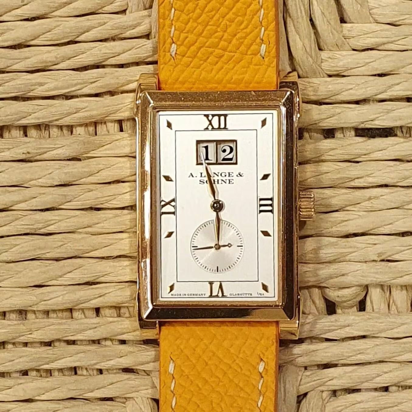 Sun Yellow Epsom Slim Strap