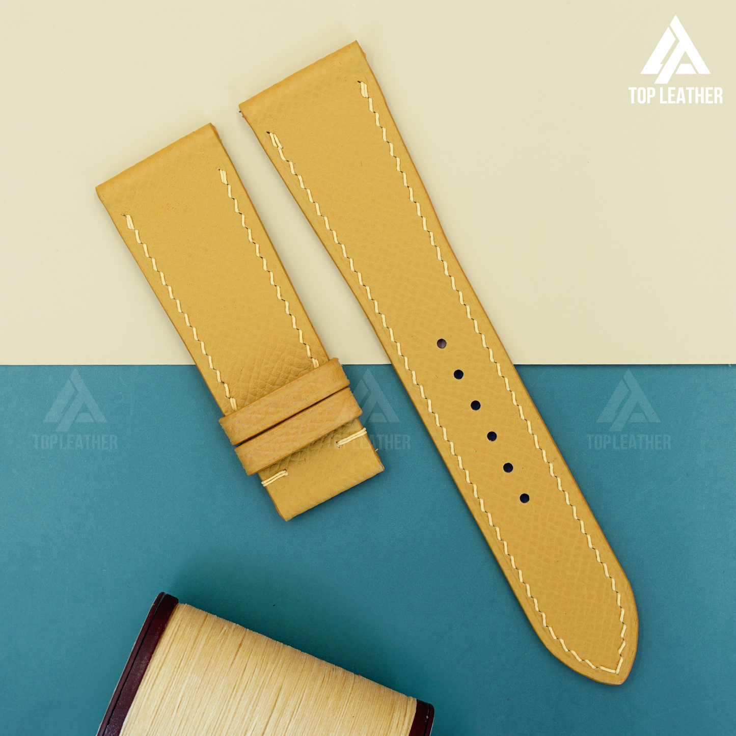 Watch Strap Epsom Leather Watch Bands - Yellow EP2214