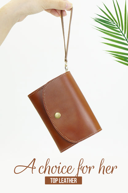 Pullup Leather Craft Stitching Wallet