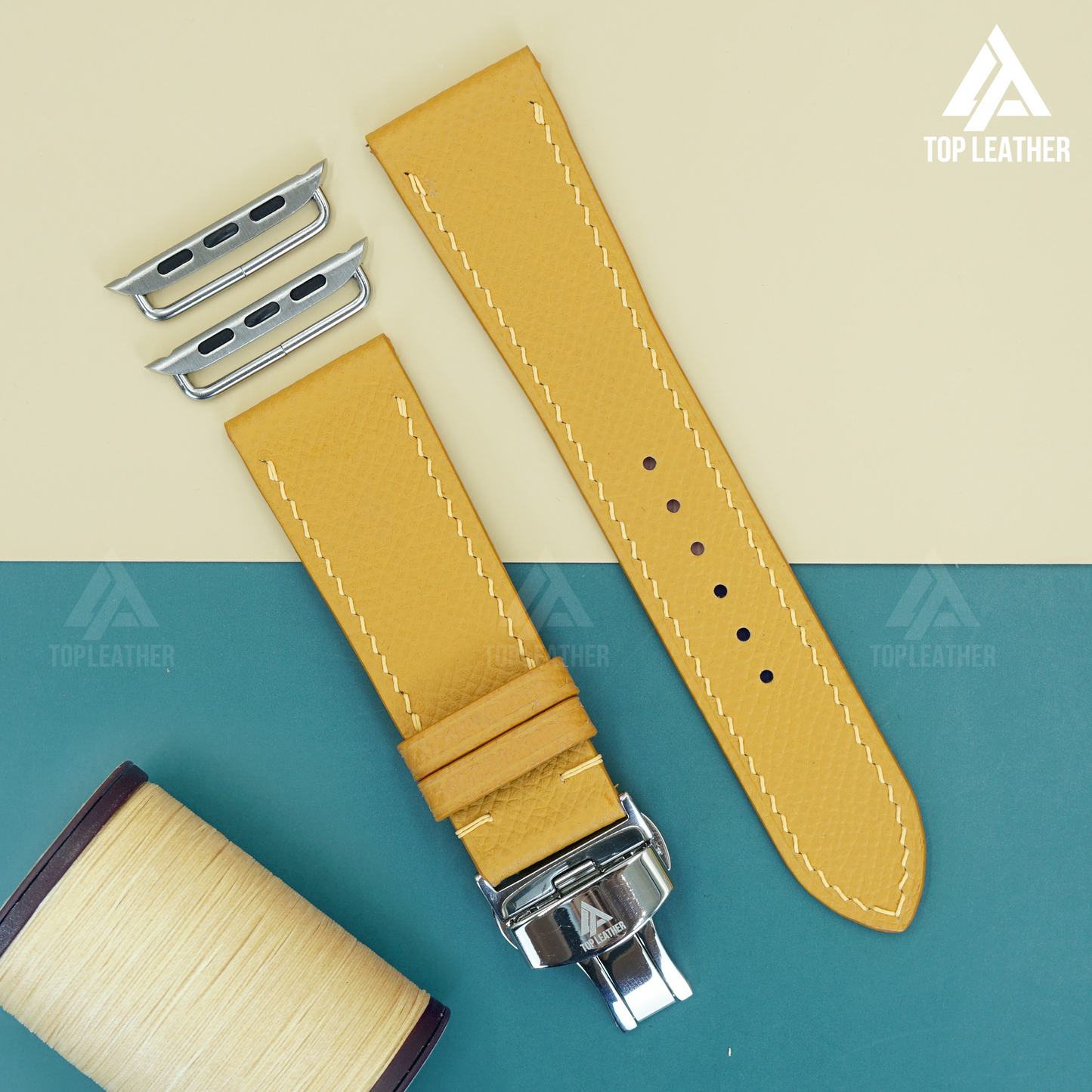 Watch Strap Epsom Leather Watch Bands - Yellow EP2214