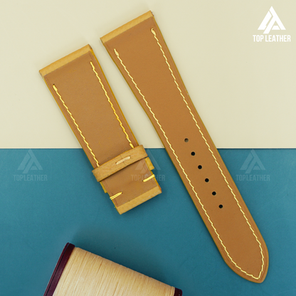 Watch Strap Epsom Leather Watch Bands - Yellow EP2214