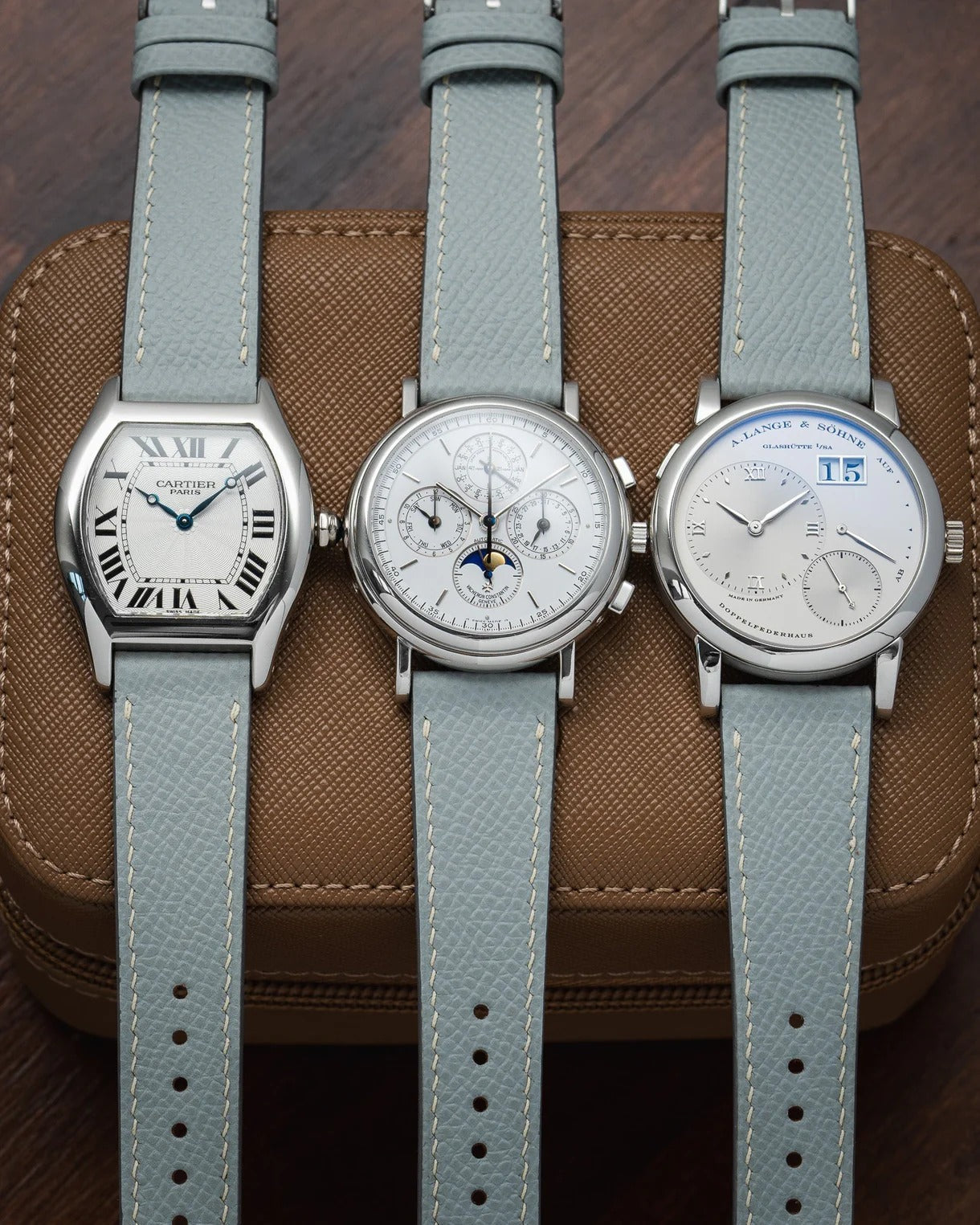 Light Grey Epsom Slim Strap