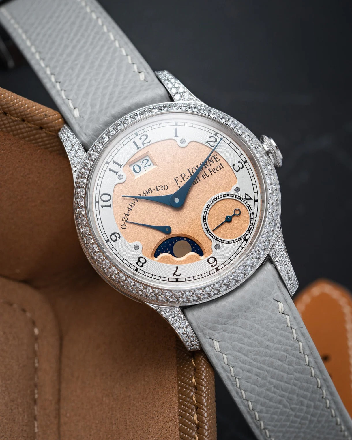 Light Grey Epsom Slim Strap