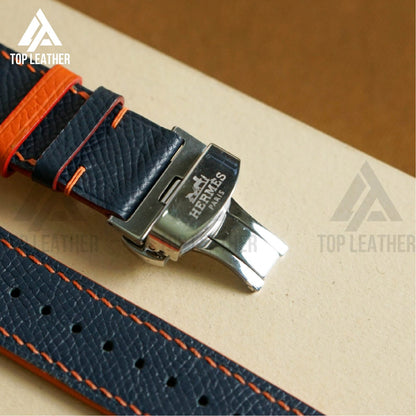 Strap Watch Epsom Leather for Apple Watch Navy Blue EP 01.33