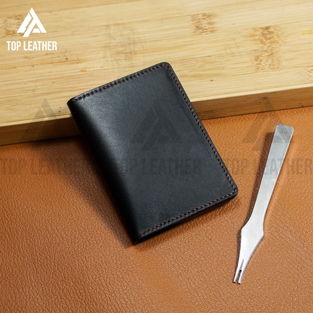 Leather Minimalist Card Holder, Slim Leather Card Holder Minimalist wallet