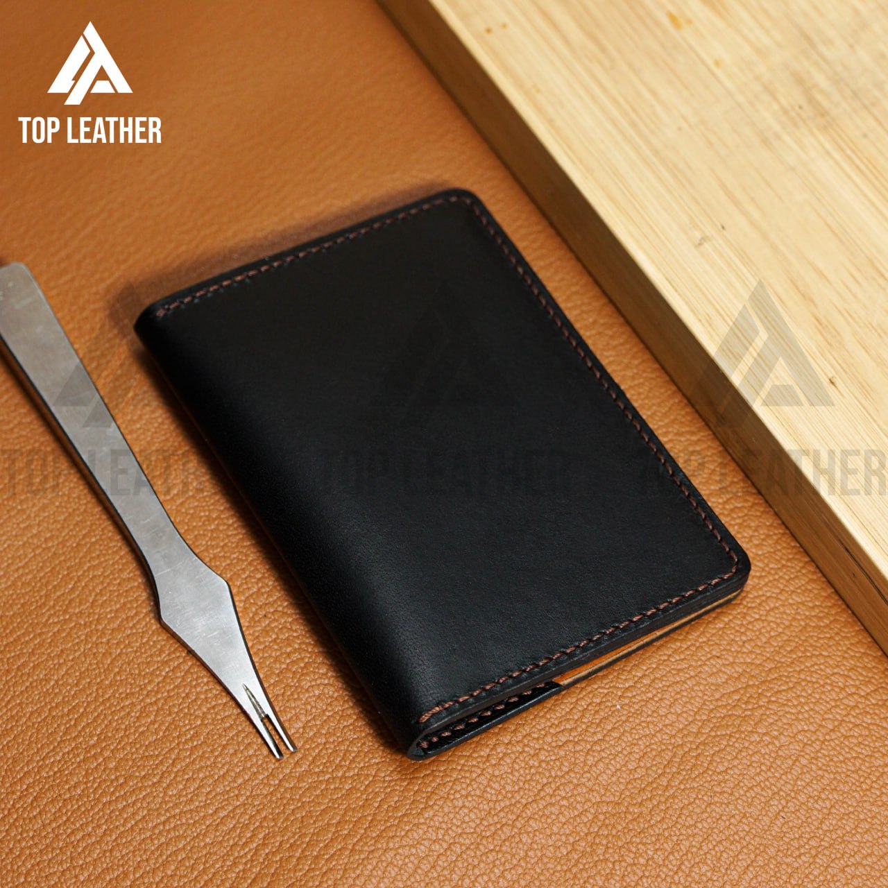 Leather Minimalist Card Holder, Slim Leather Card Holder Minimalist wallet