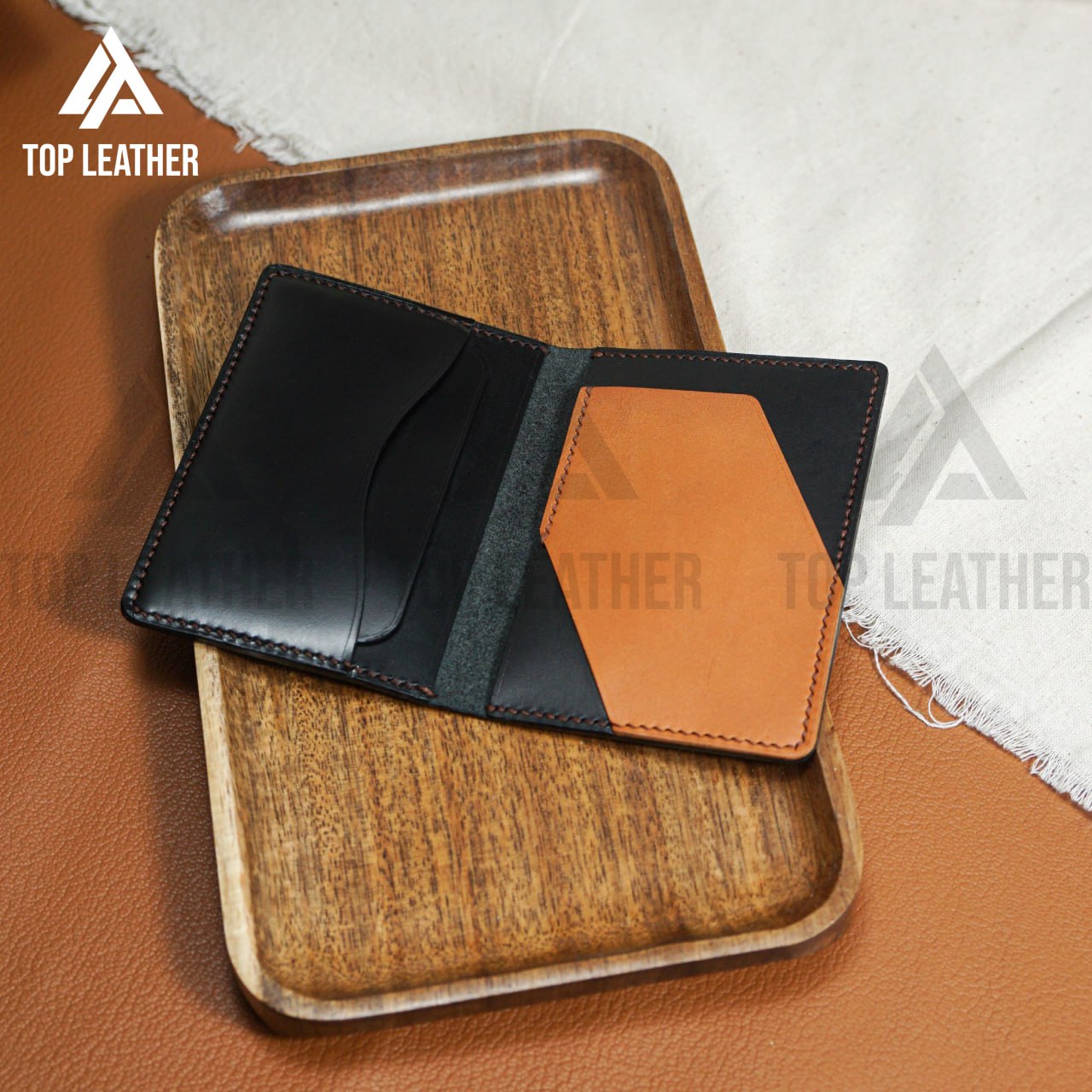 Leather Minimalist Card Holder, Slim Leather Card Holder Minimalist wallet