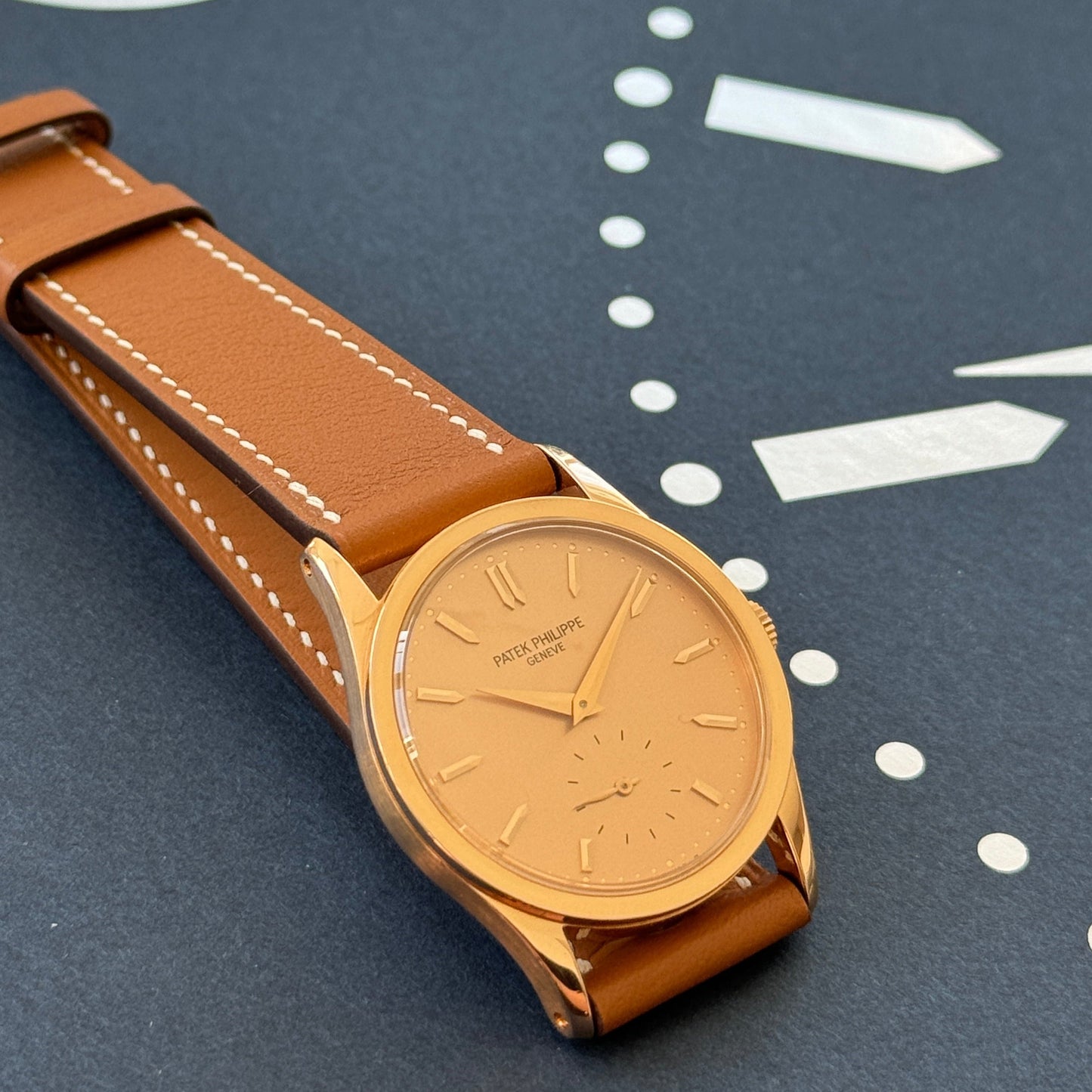 SWIFT Calfskin Watch Strap-Elegant Gold