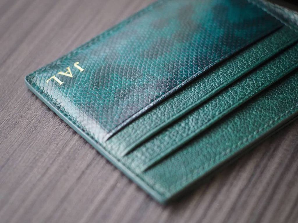 Bifold Snake Epsom Leather Wallet