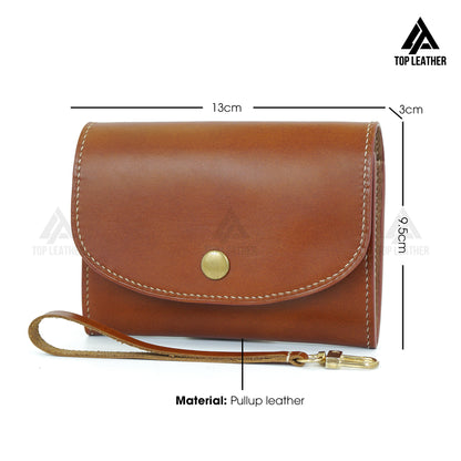 Pullup Leather Craft Stitching Wallet