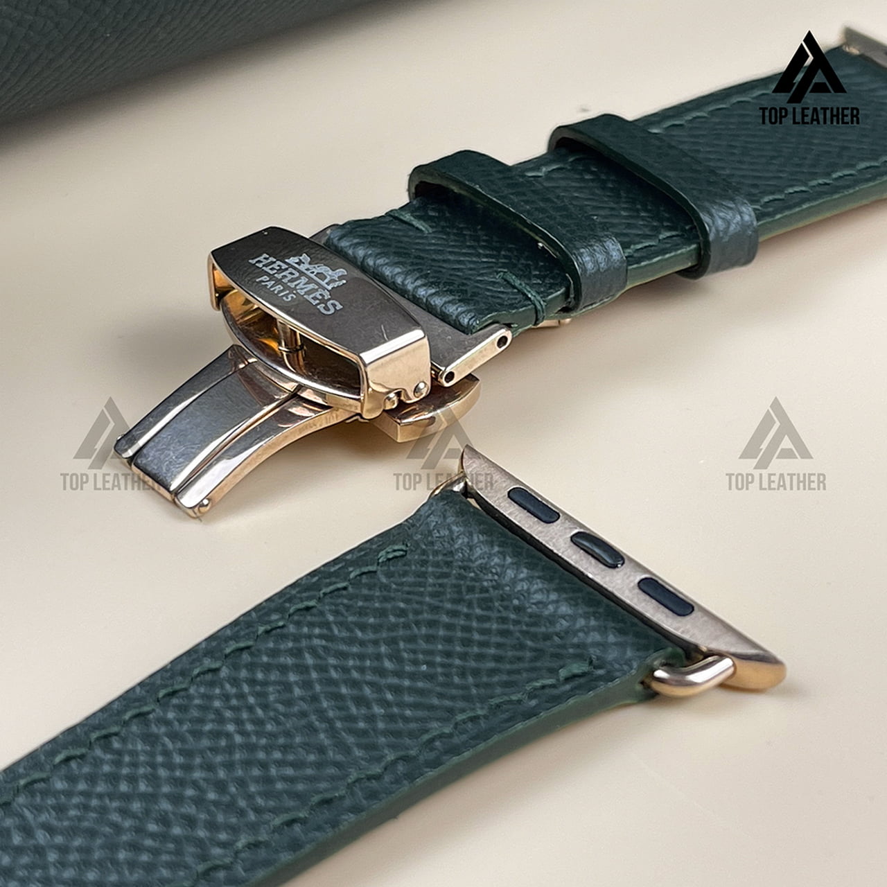 Watch Strap Epsom Leather Watch Bands & Mechanical Watch - Moss Green EP2212