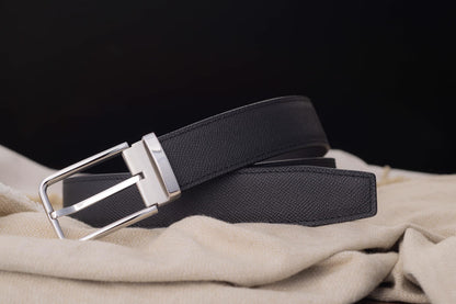 Epsom Leather Belt Handmade With basic buckle steel