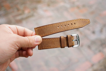 Genuine Cow Leather Watch Strap/Quick Release Watch Strap/Leather Handmade Watch Strap/Custom Leather Watch Band