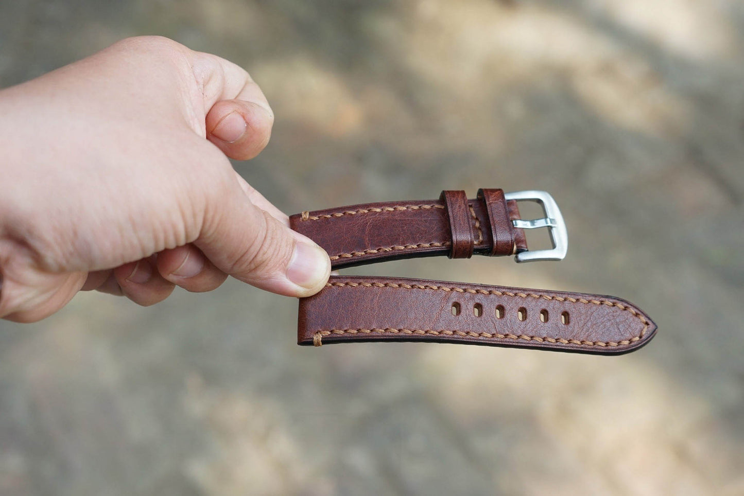 Genuine Cow Leather Watch Strap/Quick Release Watch Strap/Leather Handmade Watch Strap/Custom Leather Watch Band