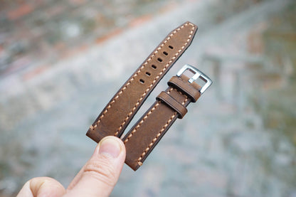 Genuine Cow Leather Watch Strap/Quick Release Watch Strap/Leather Handmade Watch Strap/Custom Leather Watch Band