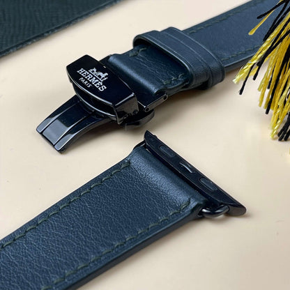 Watch Strap Swift Leather for Apple Watch, Mechanical Watch - Moss Green SW2212