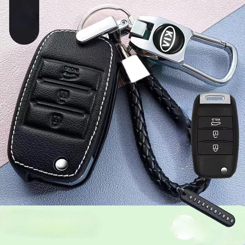 KIA Leather Car Key Case