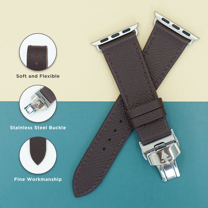 Strap Watch Epsom leather for Apple Watch and Mechanical Watch EP2215