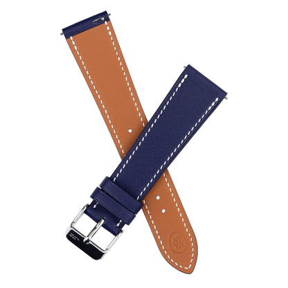 SWIFT Calfskin Watch Strap-Bleu Electrique