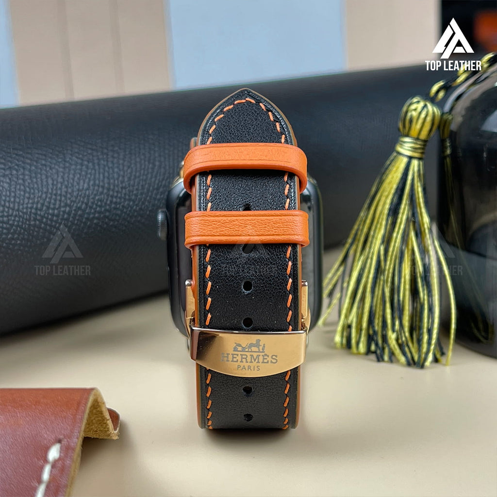 Watch Strap Swift Leather for Apple Watch, Mechanical Watch - Moss Green SW2212