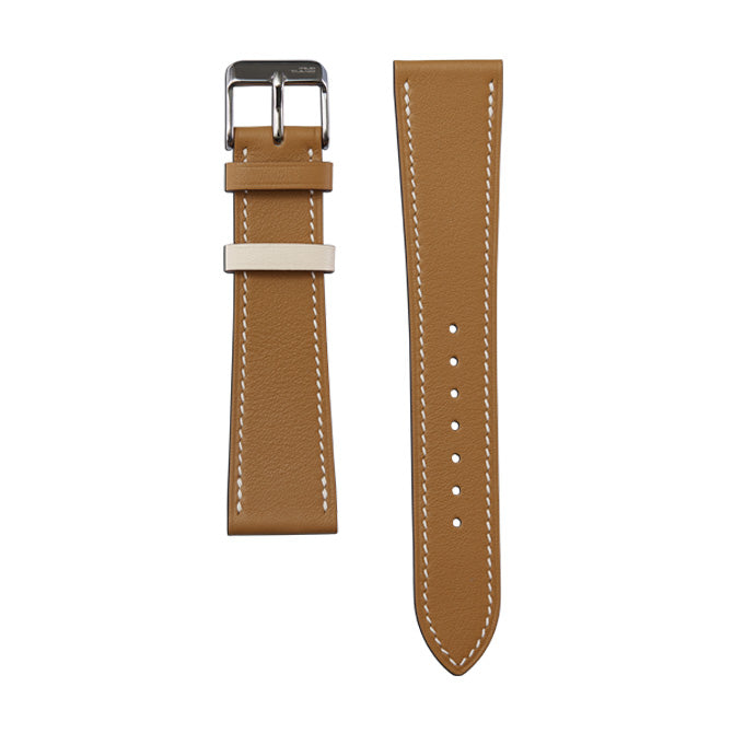 SWIFT Calfskin Watch Strap-Vibrant Sesame