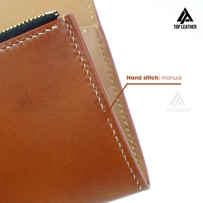 Pullup Leather Craft Stitching Wallet