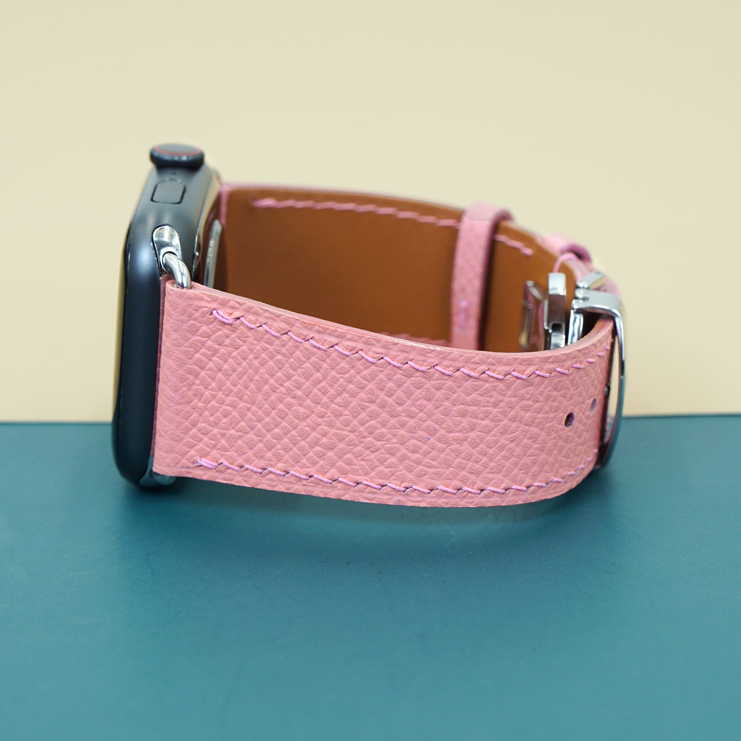 Strap Watch Epsom leather for Apple Watch and Mechanical Watch - Pink EP2202