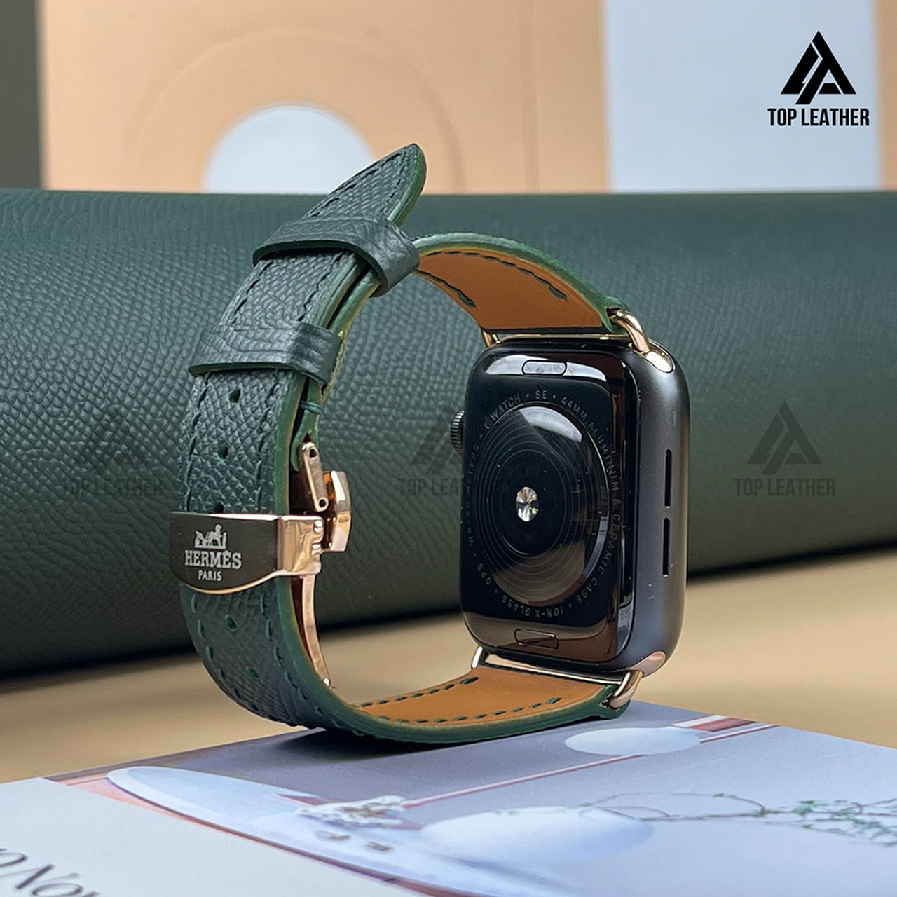 Watch Strap Epsom Leather Watch Bands & Mechanical Watch - Moss Green EP2212