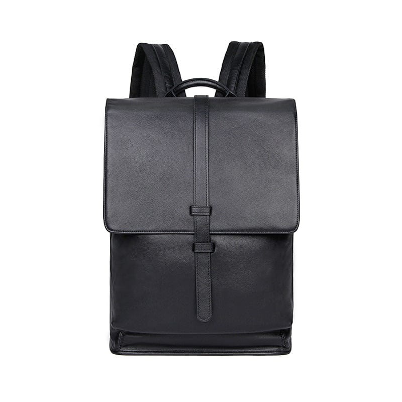 Small Black Leather Backpack Purse Bag
