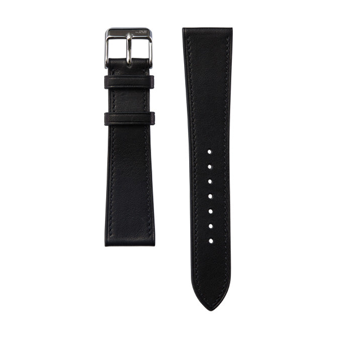 BARENIA Calfskin Watch Strap–Midnight black