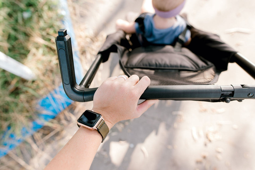 Leather Simple Apple Watch Band - Olive