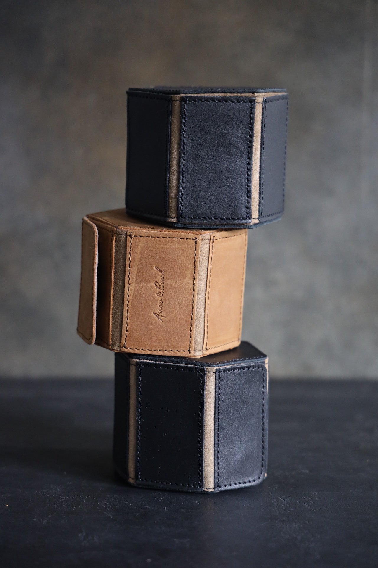 Leather Watch Case - Midnight
