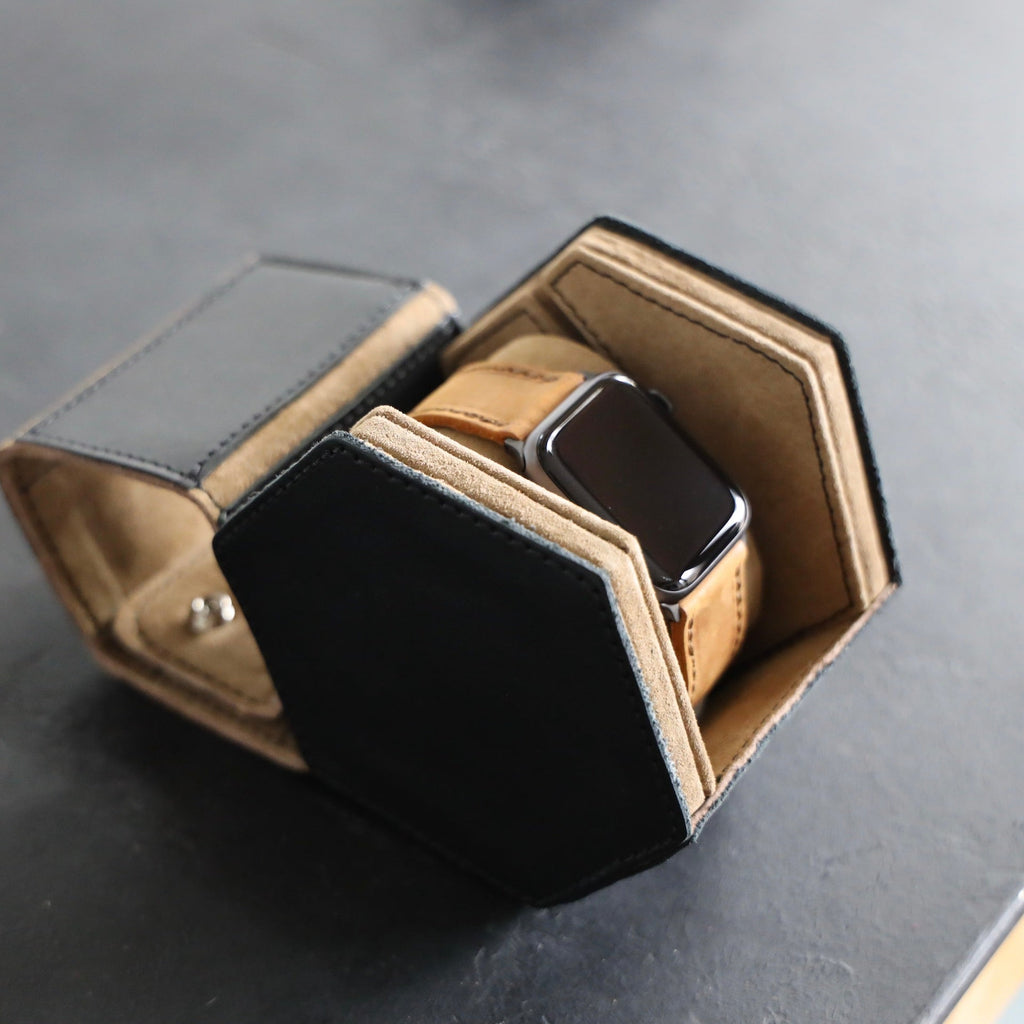Leather Watch Case - Midnight