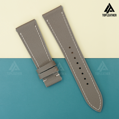 Watch Strap Epsom Leather for Apple Watch, Samsung Watch, Mechanical Watch - Grey EP2208