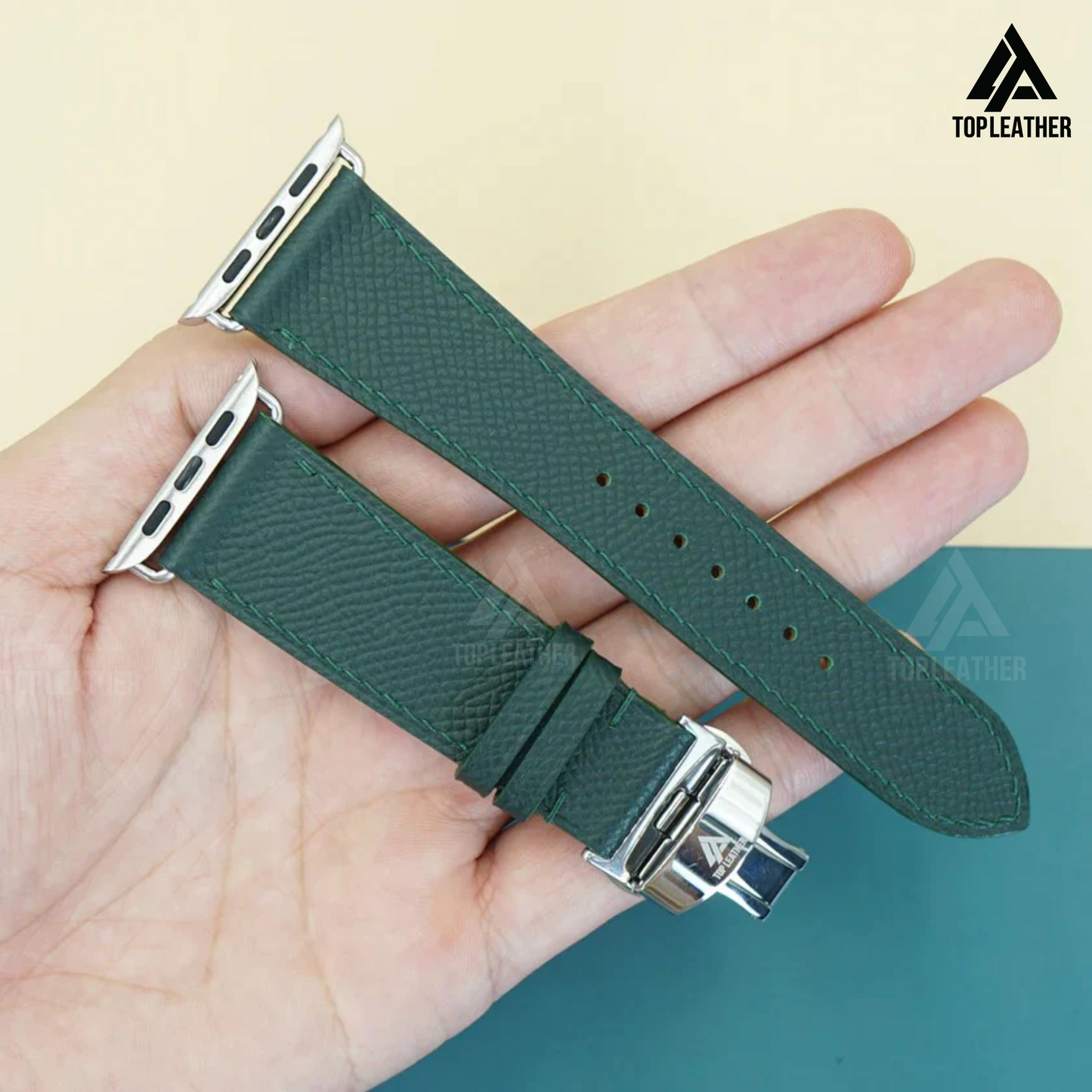 Watch Strap Epsom Leather Watch Bands & Mechanical Watch - Moss Green EP2212