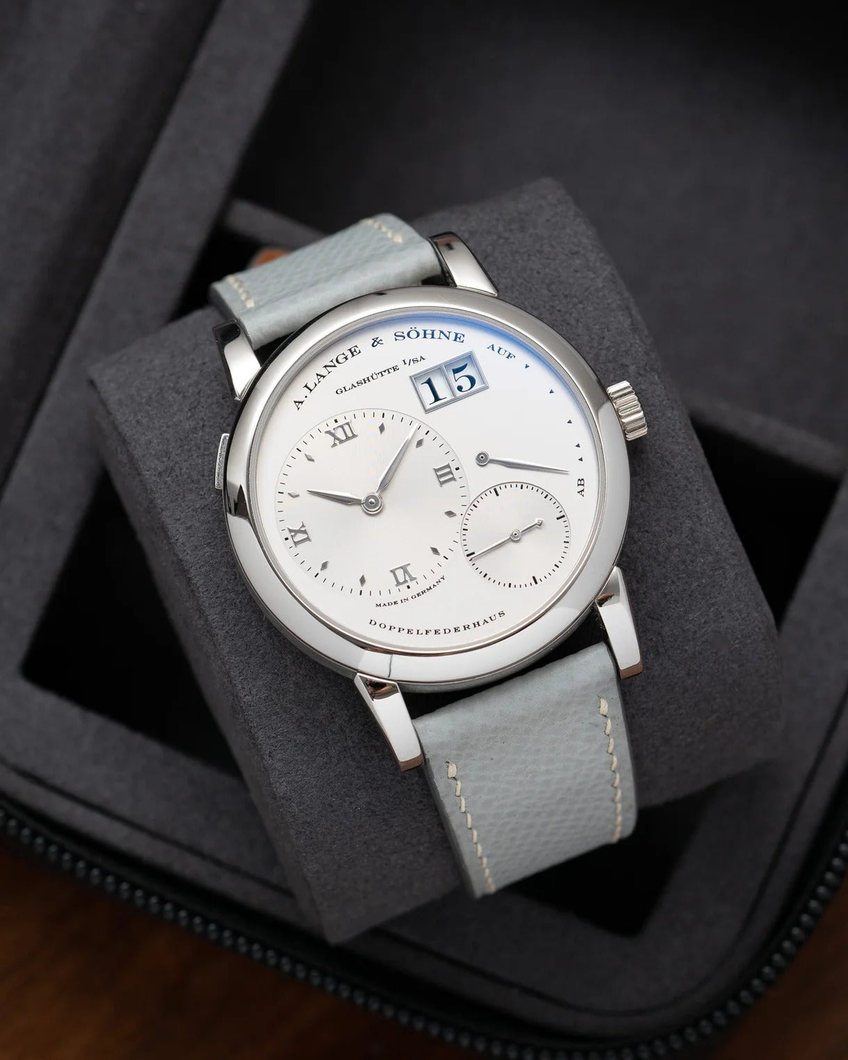 Light Grey Epsom Slim Strap