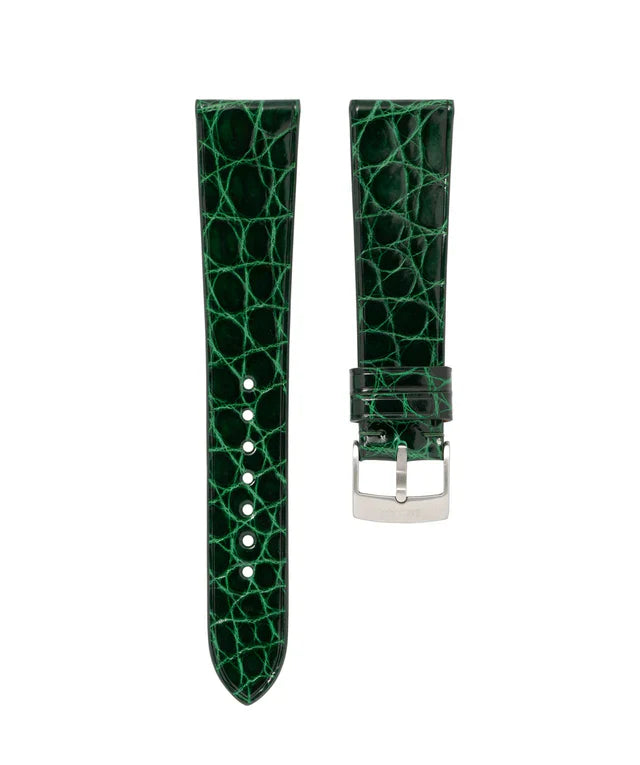 Matte Mahogany Alligator Flank Stitchless Strap