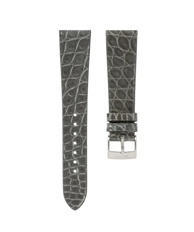 Matte Mahogany Alligator Flank Stitchless Strap