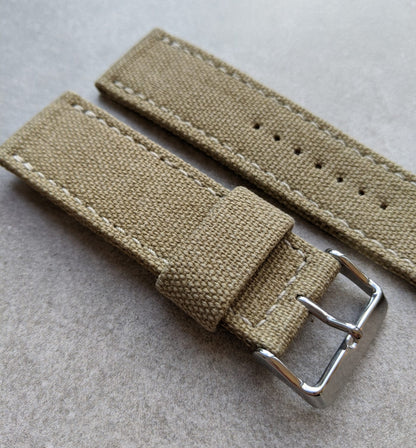 Canvas Watch Strap - Khaki