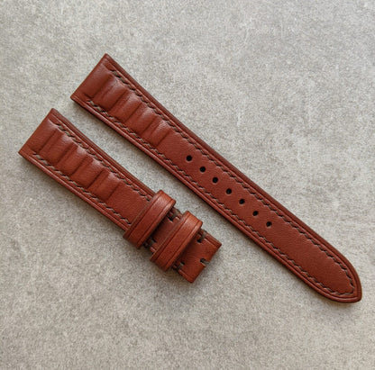 French Calfskin Strap Vintage Sport - Mahogany