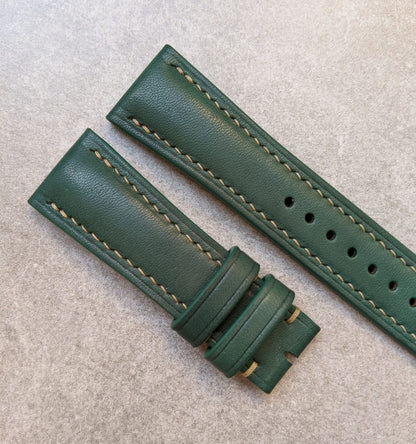 French Calfskin Watch Strap - Green