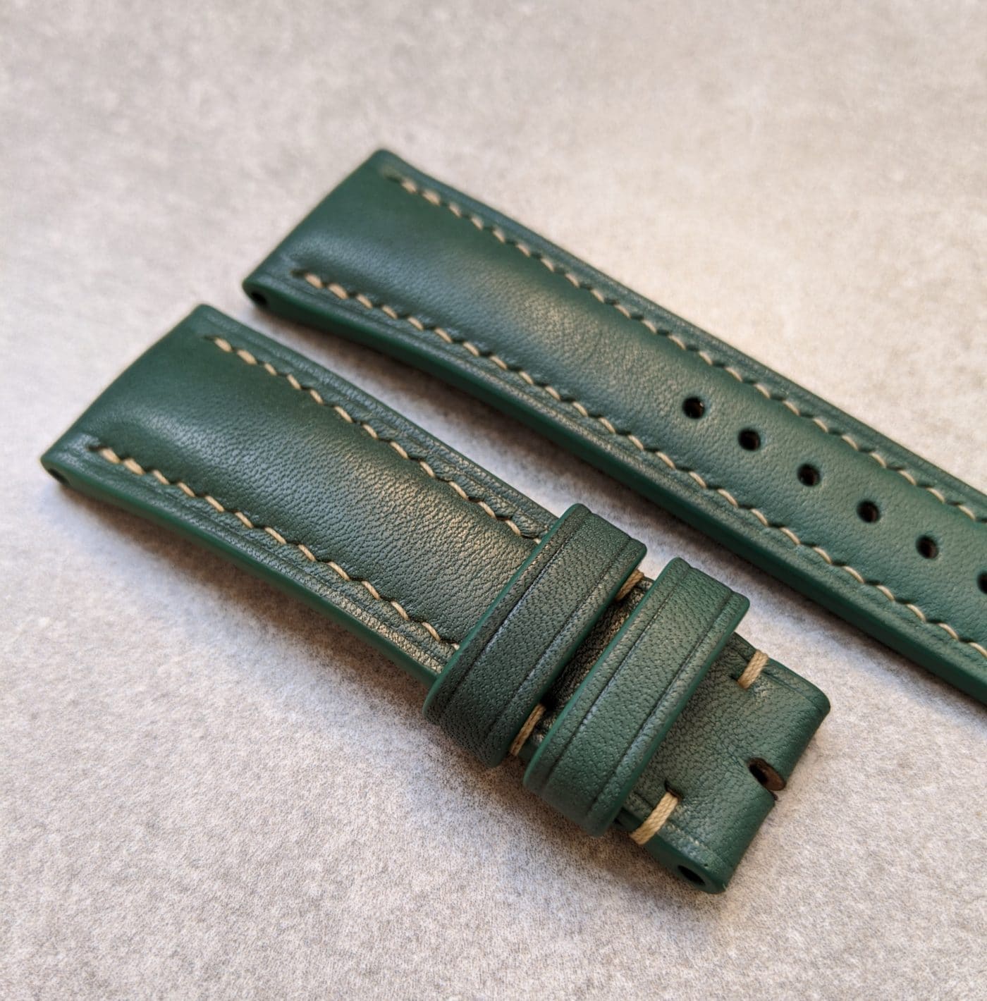 French Calfskin Watch Strap - Green