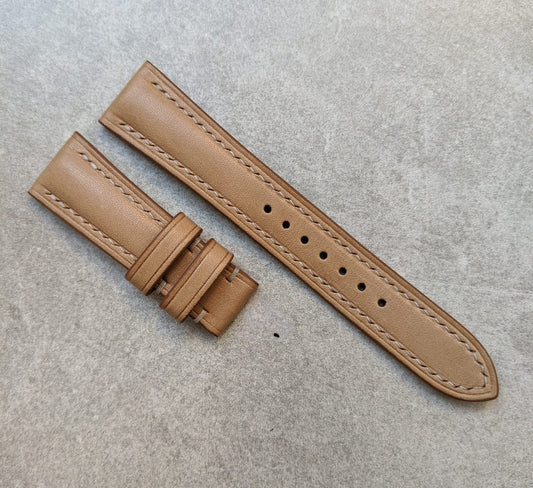 French Calfskin Watch Strap - Natural Tan