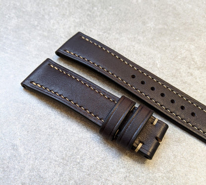 French Calfskin Watch Strap - Black