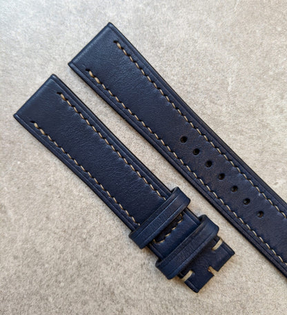 French Calfskin Watch Strap - Navy Blue