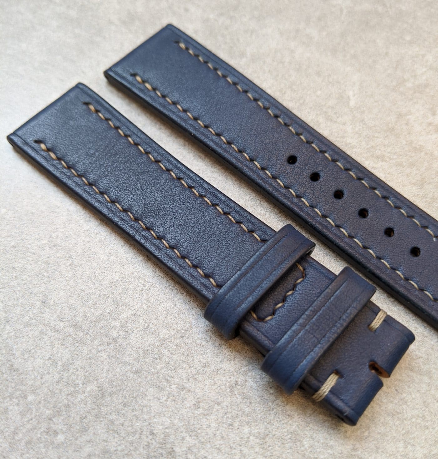 French Calfskin Watch Strap - Navy Blue