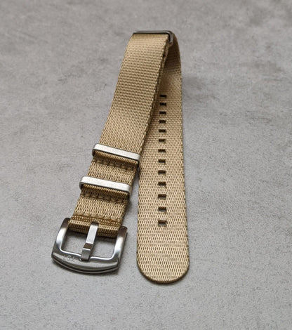 Premium Fabric Watch Strap - Sand