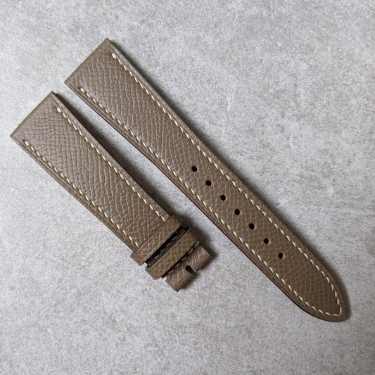 Epsom Calfskin Watch Strap - Taupe